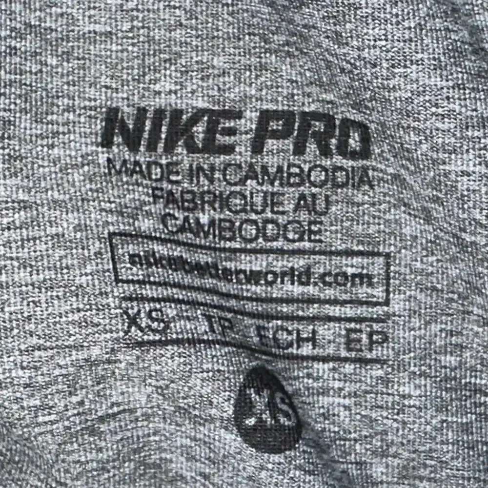 Nike Pro Bash Grey Black 4.5” Compression Spandex Shorts Size XS